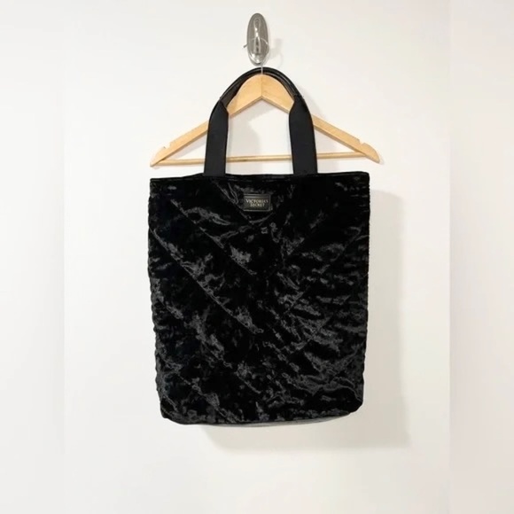 Victoria's Secret Quilted Velvet Tote Bag - Picture 2 of 13